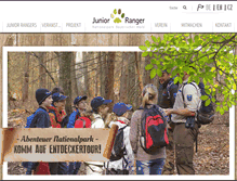 Tablet Screenshot of junior-ranger.com